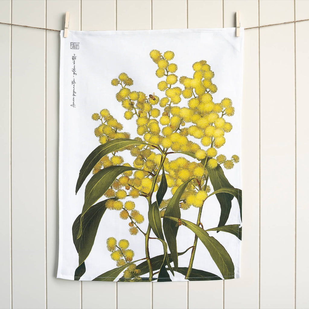 Australian Native Tea Towels - Wattle – Bell Art